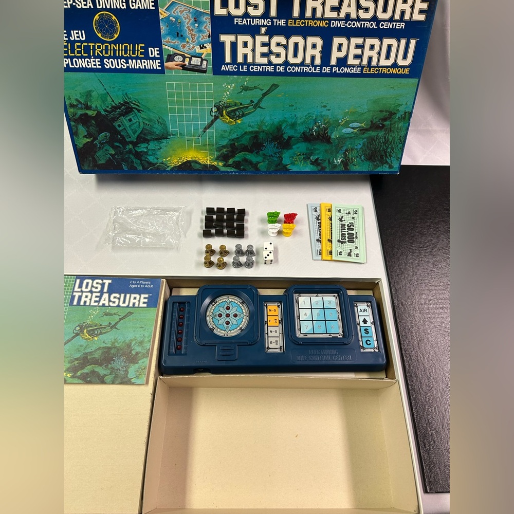 1982 Parker Brothers Lost Treasure Electronic Deep-Sea Diving Game